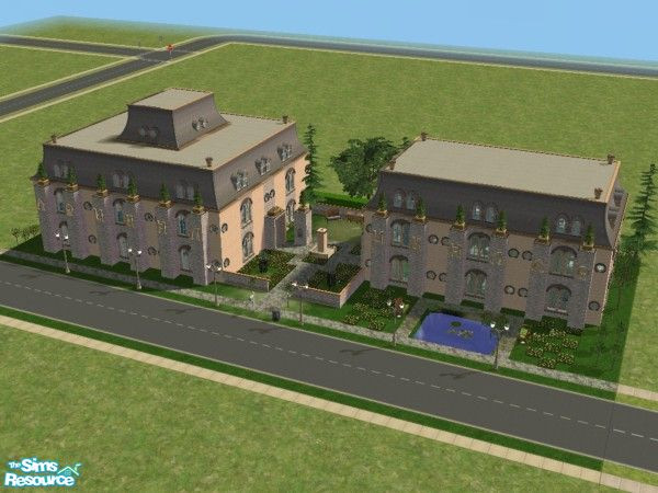 Sims 2 — Park View Apartments by peepie17 — Park View Apartments is having 6 apartments with all 3 floors. The other