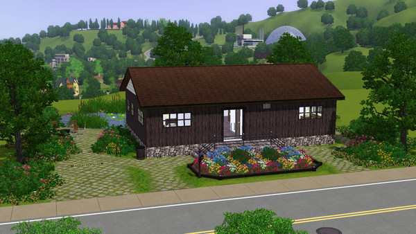 Sims 3 — Little Chaky - 2br, 1ba by Flexina — Family home with open kitchen and livingroom, cute garden with space for