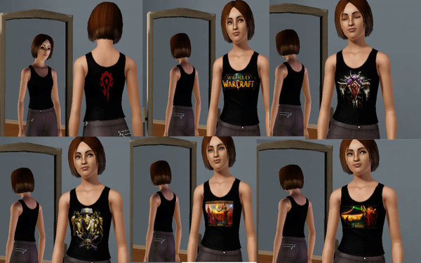 Sims 3 — dSamuel_WoW_TF by dSamuel589858 — WoW tees for your female YA/A sims.