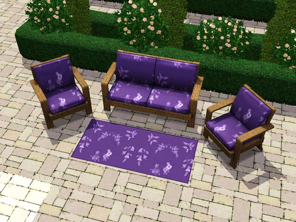 Sims 3 — Little floral lace by matomibotaki — Nice colored pattern with flowers and little bells. Cute and gentle. You