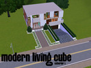 Sims 3 — Modern Living Cube by iarejake — This ultra-modern cube has all you could ever want from a home. Spanning three