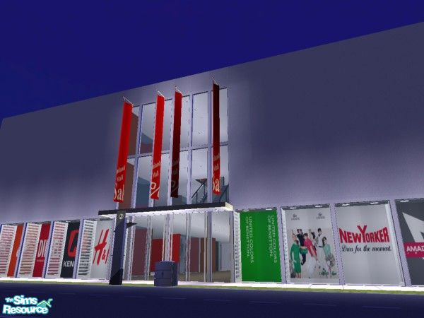 Sims 2 — SIMLAND MALL by ivanhorvatsb — SIMLAND MALL - 12 SHOPS (UNITED COLORS OF BENETTON, NIKE SPORTSWEAR, LACOSTE, NEW