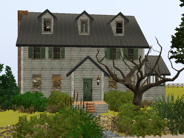 Sims 3 — Cozy Colonial - abandoned by Maxiboy — This is the house that the kids on the street are afraid of, and where