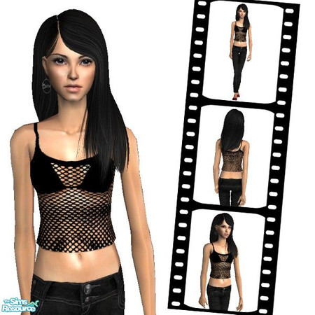 Sims 2 — TF-100306-06 top - black by ebony01 — TF-100306-06 top - black