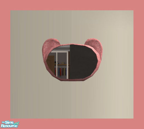 Sims 2 — Mr BearlyBear Toddler Set - Mirror by rebecah — Bear Head shaped mirror