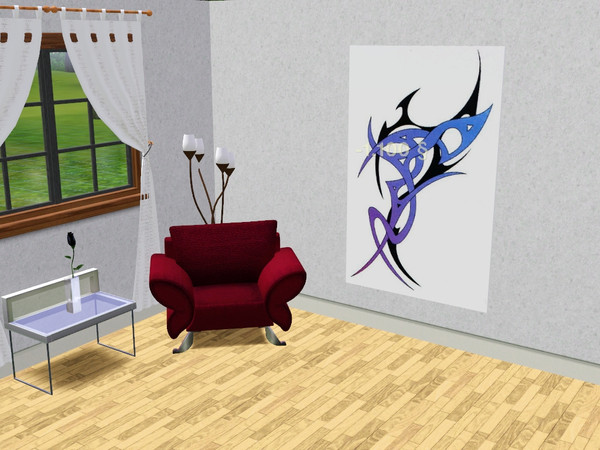 Sims 3 — WallArt Collection 3 Tribal3 by CaliDea — Modern wallart to decorate your home.