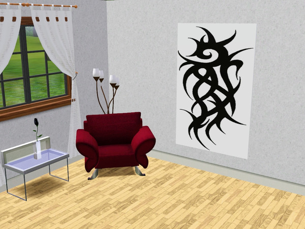 Sims 3 — WallArt Collection 3 Tribal2 by CaliDea — Modern wallart to decorate your home.