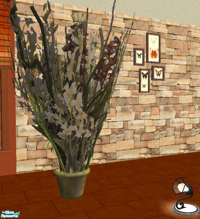 Sims 2 — Livorno Living Room by Simpleton - Silk Floor Plant by Miss_Simpleton — Recolour of the SIP Living Room 4, You