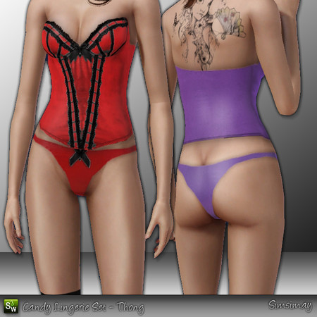 Sims 3 — Candy Thong by Simsimay — 