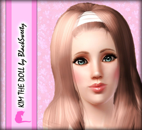 Sims 3 — Kim the doll by BlackSweety — Just a nice girl) Hair by Peggy, Skin and contacts by Heiret Enjoy!