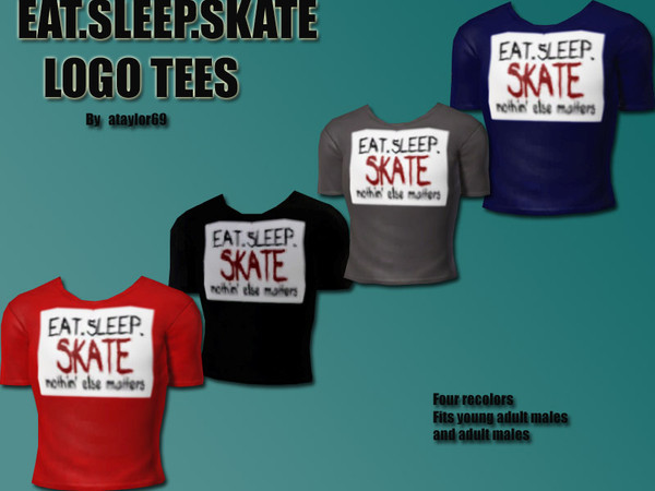 Sims 3 — Eat Sleep Skate by ataylor69 — Skater shirt