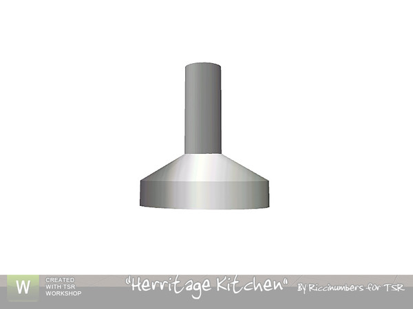 Sims 3 — Herritage Kitchen Alarm Vent by TheNumbersWoman — Smoke alarm disguised as a vent. Cannot be recolored. By