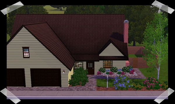 Sims 3 — Chewert Custom Homes-Brentwood by TKayO — A 3-bedroom, 2-bath home with an office, family room, formal