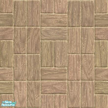 Sims 2 — Parquet in Mushroom by Pinecat — Part of a set of six walls, including a pool wall, and two floors to mix and