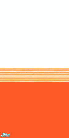 Sims 2 — wiggles set - 3a by skinflin — white top and orange base soft orange moulding