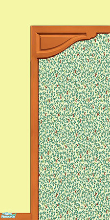 Sims 2 — grks Flower Wall set - left by greeksim — Part of a set of 4 walls and 1 floor which can form an arch the size