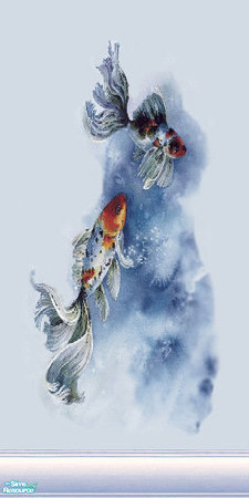 Sims 2 — kio water by skinflin — soft blues fading together forming fish water...