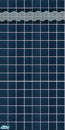 Sims 2 — Dark Blue Pool Wall by Euterpe — Dark Blue Pool Wall