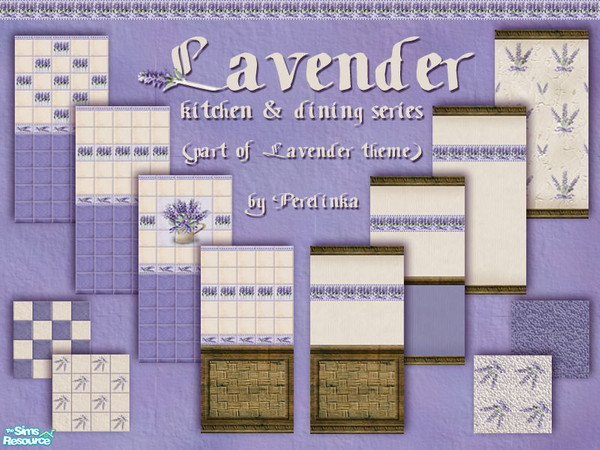 Sims 2 — LAVENDER 1 - kitchen&dining by perelinka — LAVENDER THEME: Lavender kitchen&dining set.