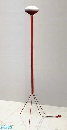 Sims 2 — Modern Living Recolors - Floorlamp red by ShinoKCR — 