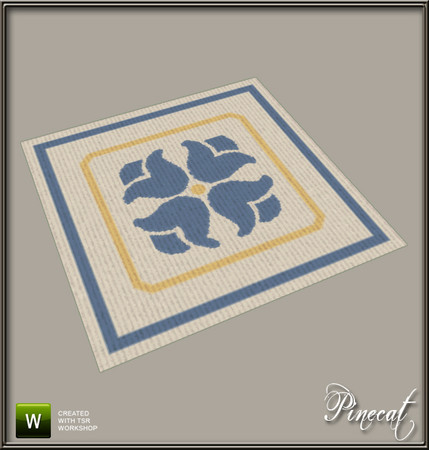 Sims 3 — 100312e Casual Country Rug by Pinecat — 2x2 square rug 