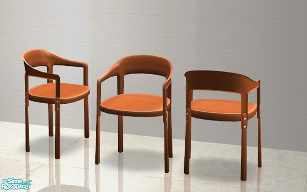 Sims 2 — Modern Living Recolors - Deskchair red by ShinoKCR — 