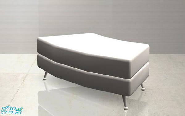 Sims 2 — Modern Living Recolors - Sectional Sofa Ottoman white by ShinoKCR — 