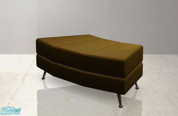 Sims 2 — Modern Living Recolors - Sectional Sofa ottoman brown by ShinoKCR — 