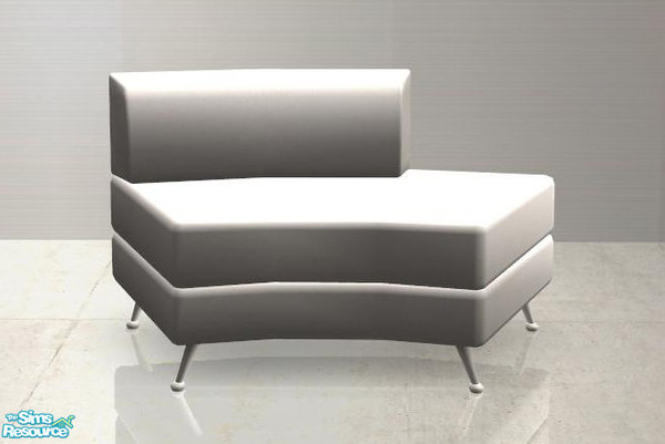 Sims 2 — Modern Living Recolors - Sectional Sofa short Back white by ShinoKCR — 
