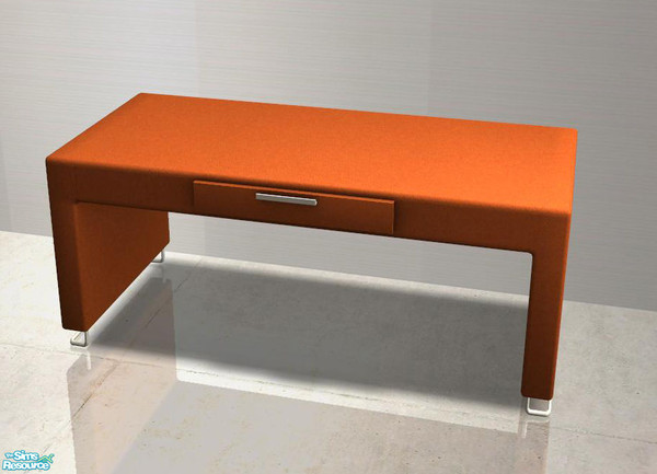 Sims 2 — Modern Living Recolors - Desk red by ShinoKCR — 