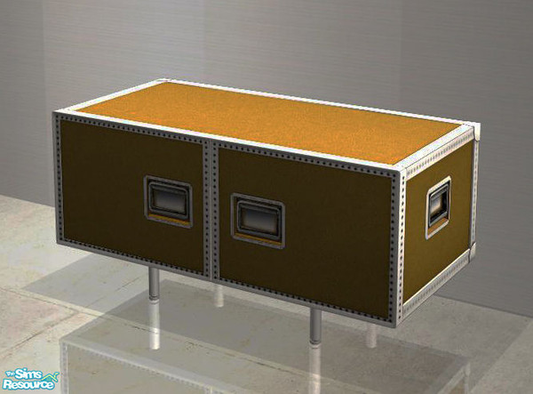 Sims 2 — Modern Living Recolors - Sideboard brown by ShinoKCR — 