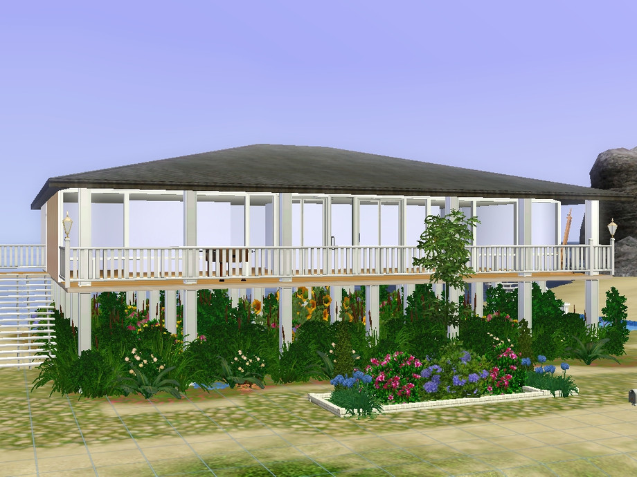 The Sims Resource Raised Beach House