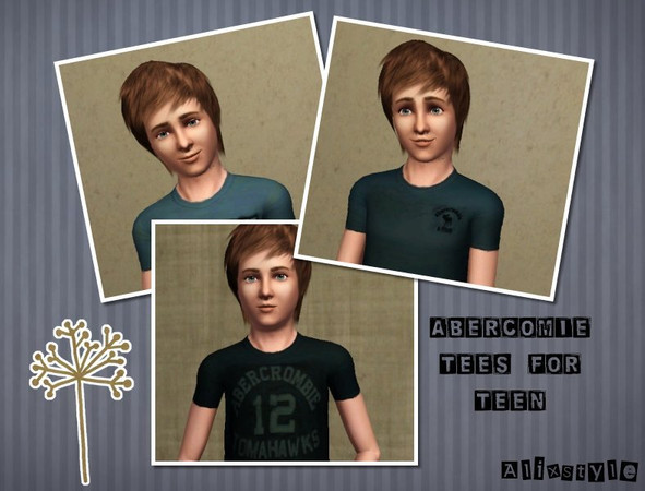 Sims 3 — Abercomie Tees For Teen by AlixStyle — My first upload so don't expect it to be amazing just a simple teeshirt