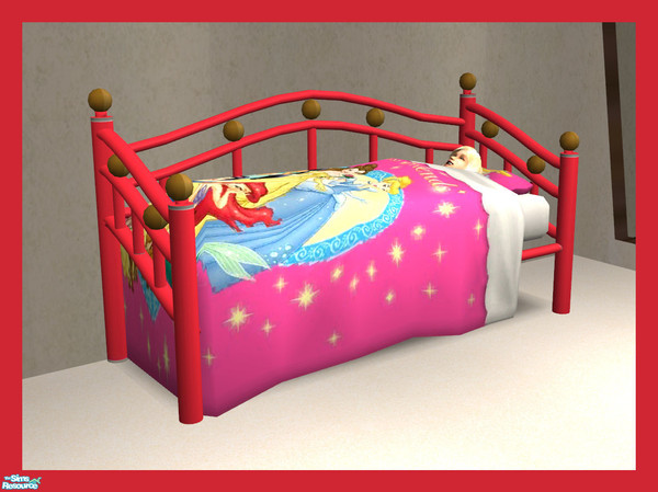 Sims 2 — Princess Set - Day Bed Red Recolor by rebecah — Day Bed Red Recolor
