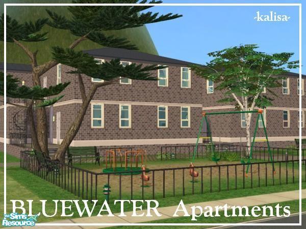 Sims 2 — Bluewater Apartments by -kalisa- — 4 apartment units, all the apartments are fully furnished. Rent 1509 - 2531