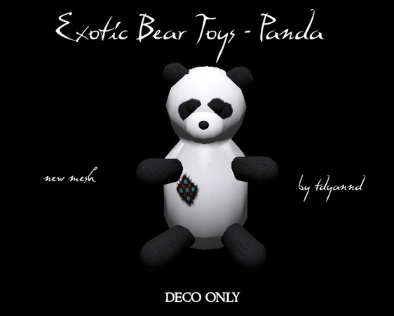 Sims 3 — Exotic Bear Toys Panda by tdyannd — This toy is decorative only, which means it serves no purpose other than to