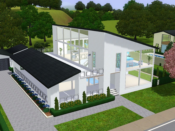 Sims 3 — Jackson Drive by skagrl7250 — 2 bedrooms, 3 bathrooms, living room, family room, office, garage/gym, pool. 
