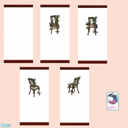 Sims 2 — Wrapped In Roses by hiedibear75 — Beautiful roses wrapped around a handsome wood garden chair.....they\'re