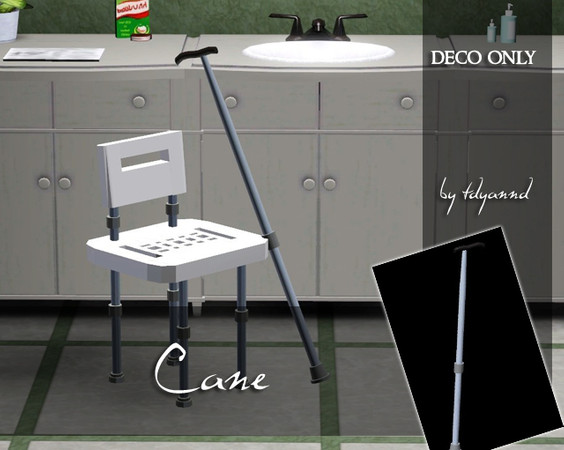 Sims 3 — Elder Clutter Cane by tdyannd — by tdyannd for TSR