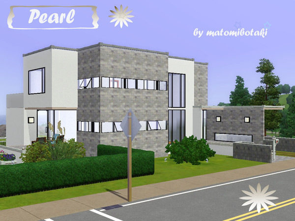 Sims 3 — Pearl by matomibotaki — What a wonderful view over the beach and a house like a pearl. You will enjoy this