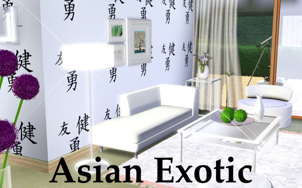 Sims 3 — Asian Exotic by TSR Archive — Asia pattern Its exotic and stylish i hope you like it