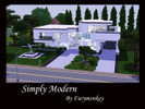 Sims 3 — Simply Modern  by furymonkey — Simply modern consists of 4 bedrooms, 2 1/2 baths, kitchen with nook, dining