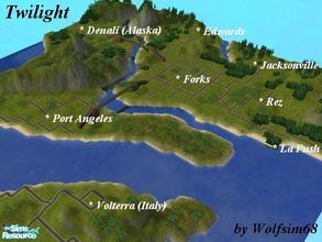 Sims 2 — Twilight by Wolfsim68 — Featuring all of the locations from this fantastic series, Forks, Edwards house, La
