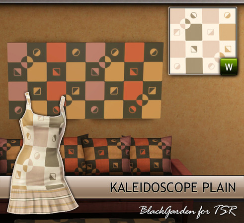 Sims 3 — Kaleidoscope by BlackGarden — Modern geometric pattern without any extra texture. Ideal for objects and clothing