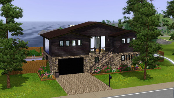 Sims 3 — Zuid - 2br, 2.5ba by Flexina — Nice family home with kitchen, familyroom, office/library, gameroom and