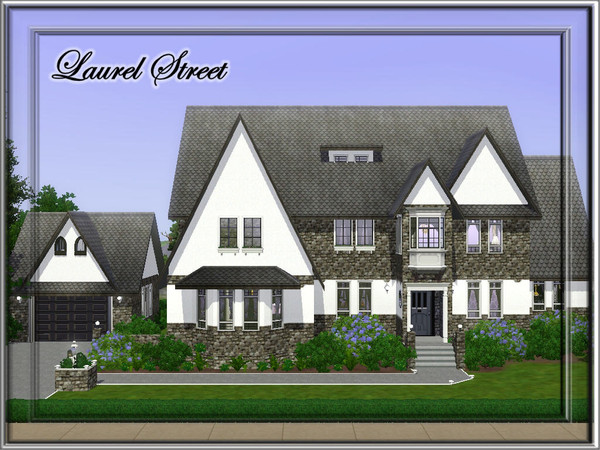 Sims 3 — Laurel Street by JCIssette — This Tudor styled country home offers peace and quiet with its gray stone walls and