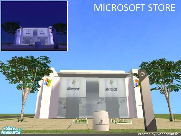 Sims 2 — MICROSOFT STORE by ivanhorvatsb — MICROSOFT STORE; Complete it furnishing and decorating
