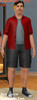Sims 3 — Jorn Umizim by RandomPlayer — Jorn Umizim, an Overweight Teen Sim who always watches TV. He love to flirt the