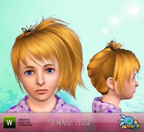 Sims 3 — Newsea Dove Female child Hairstyle  by newsea — This hairstyle by N is for female. Works for child. All morph
