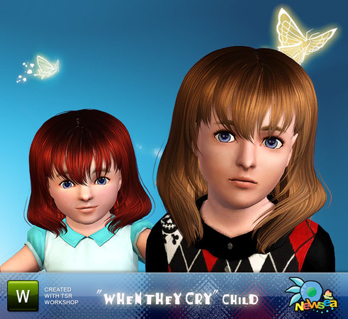 Sims 3 — Newsea WhenTheyCry Female child Hairstyle  by newsea — This hairstyle by N is for female. Works for child. All